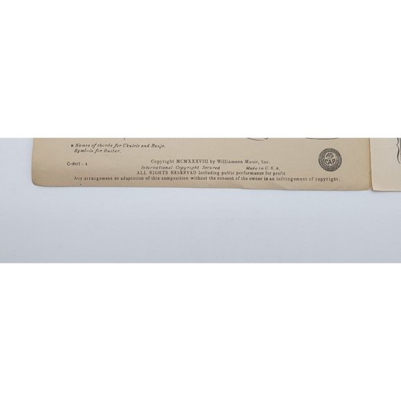 I'll Be Seeing You Vintage Sheet Music Piano Kahal Fain Freddy Martin - Picture 3 of 4